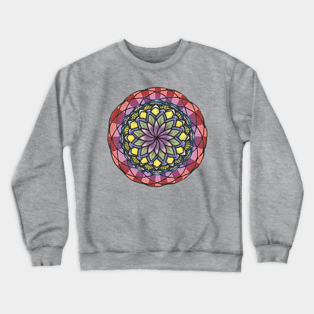 Mandala0002 Crewneck Sweatshirt by benjaminfaucher7